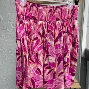 Gap Reversible Pink Floral Skirt. Size medium